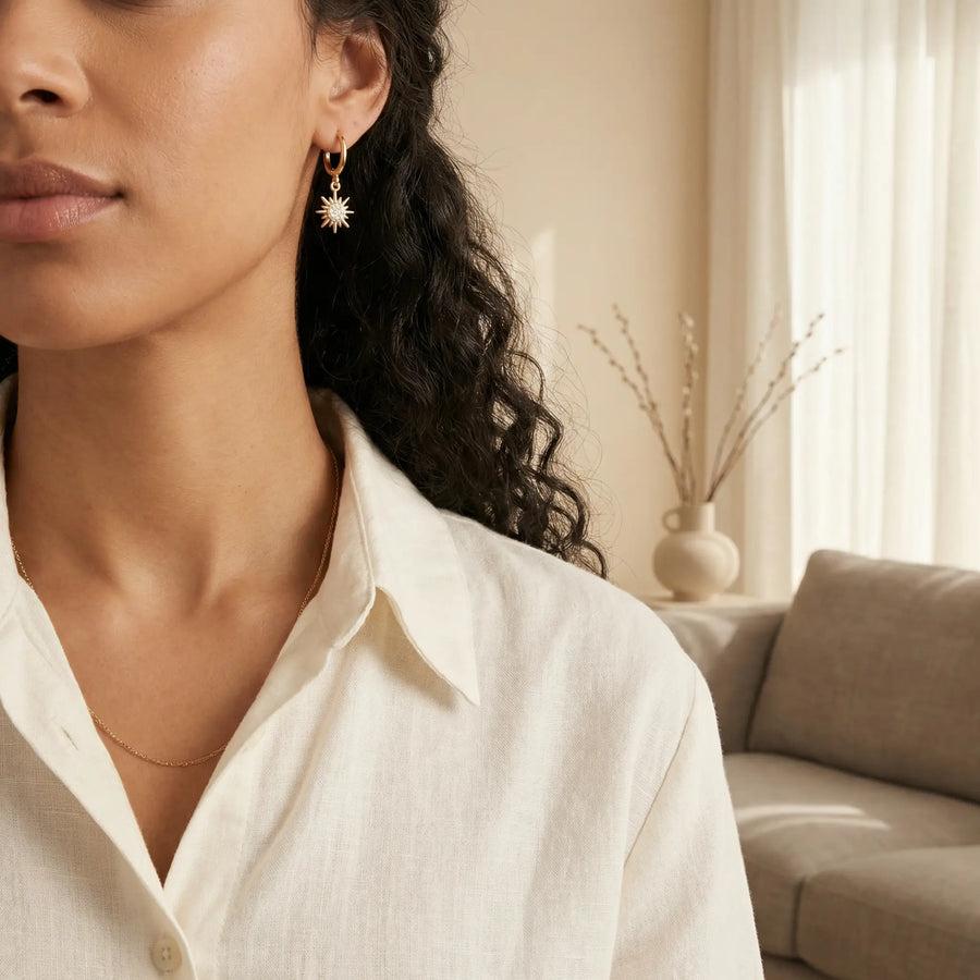 Heliora Radiance Hoops — Sterling Zilveren Editie