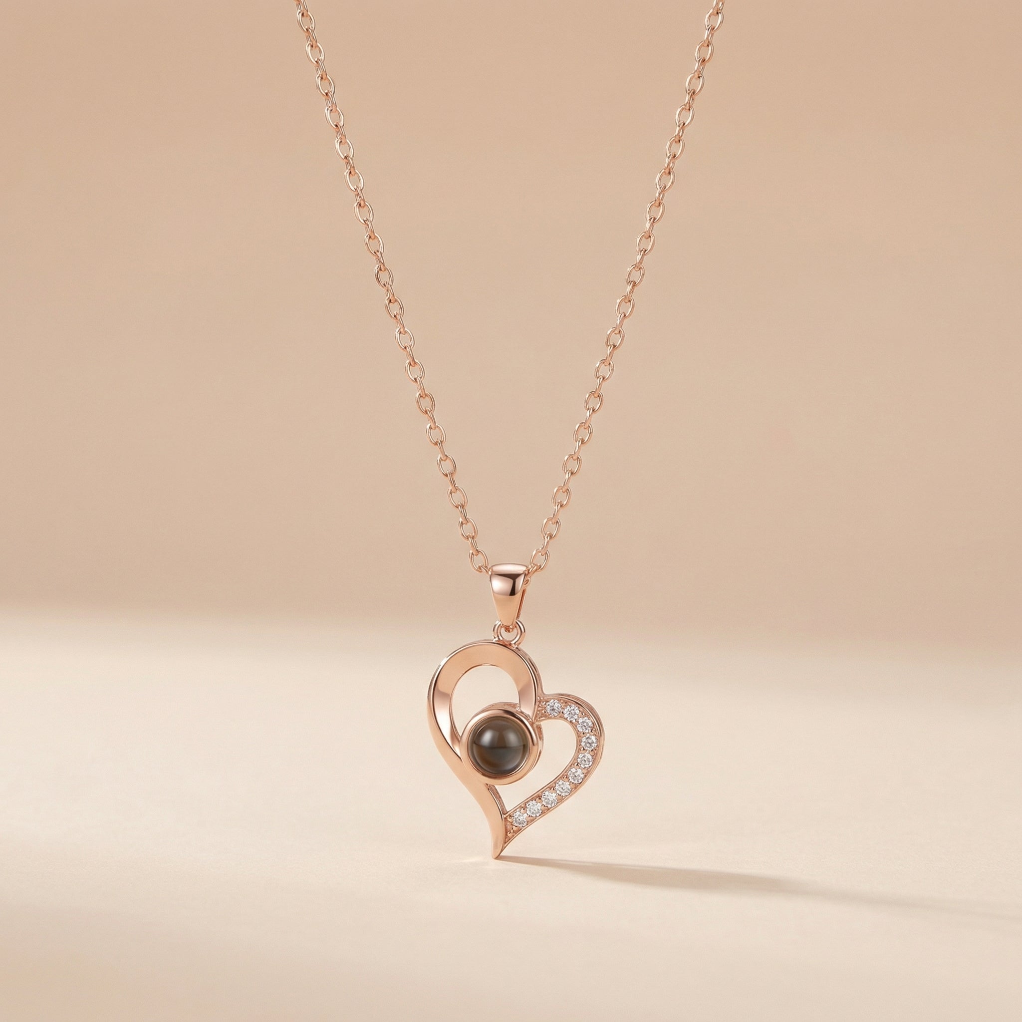 Personalized Heart Photo Necklace — Your Favorite Memory, Worn Close
