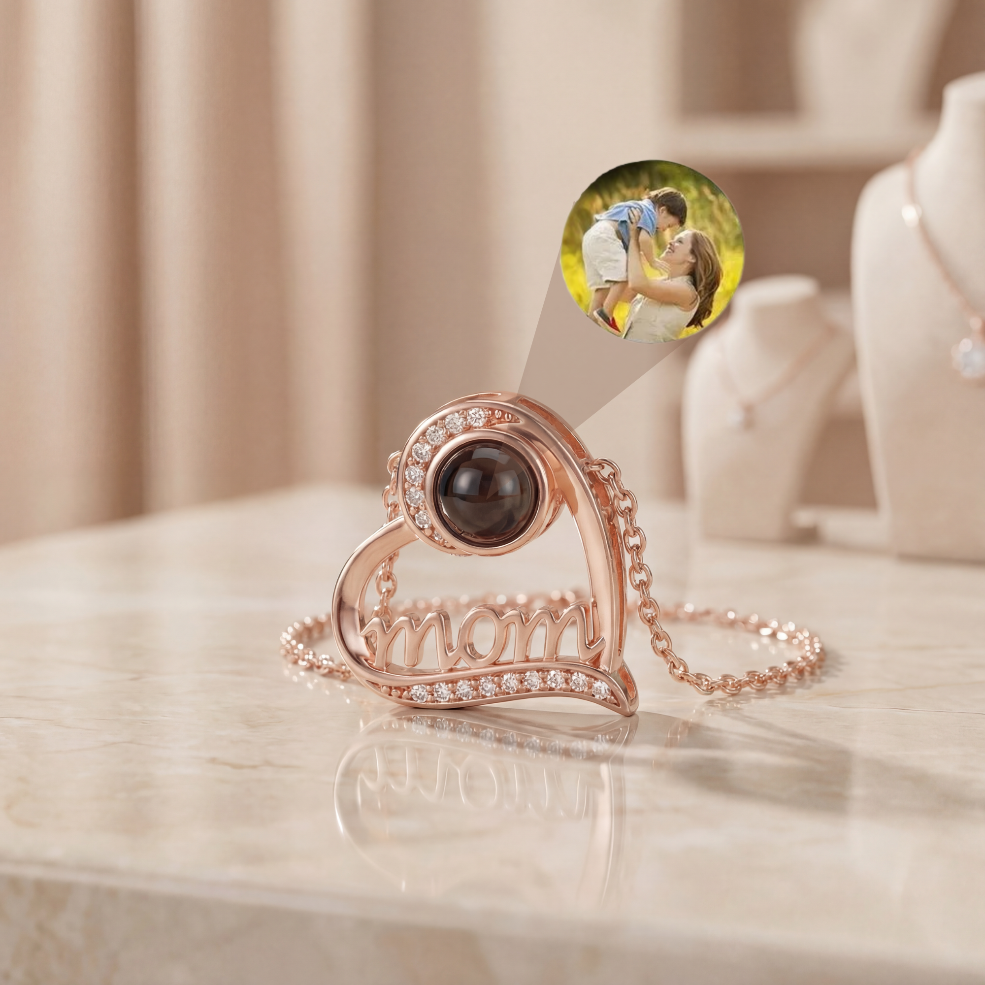Personalized Hidden Photo Necklace for Moms — A Secret Memory, Always Close