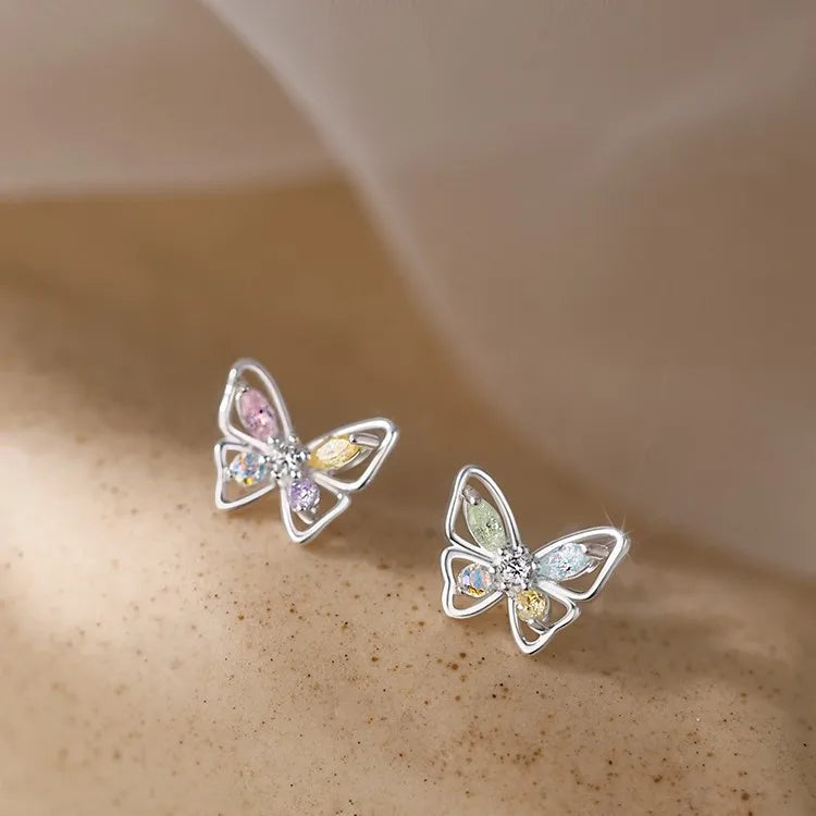 Cute Zircon Cherry Stud Earrings