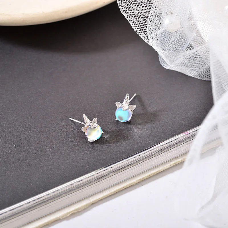 Cute Zircon Cherry Stud Earrings