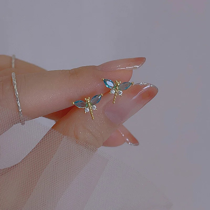 Cute Zircon Cherry Stud Earrings