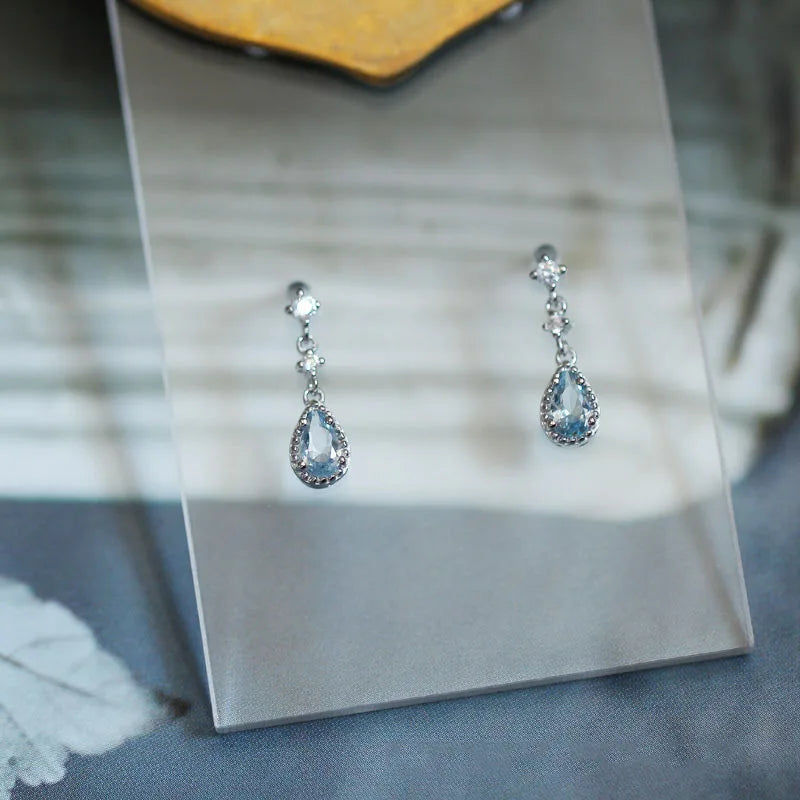 Cute Zircon Cherry Stud Earrings
