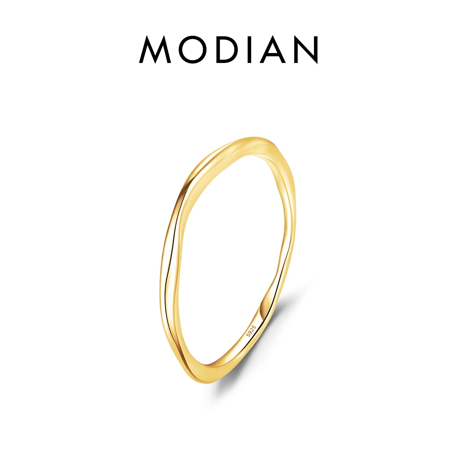 Sterling Silver Stackable Wave Ring