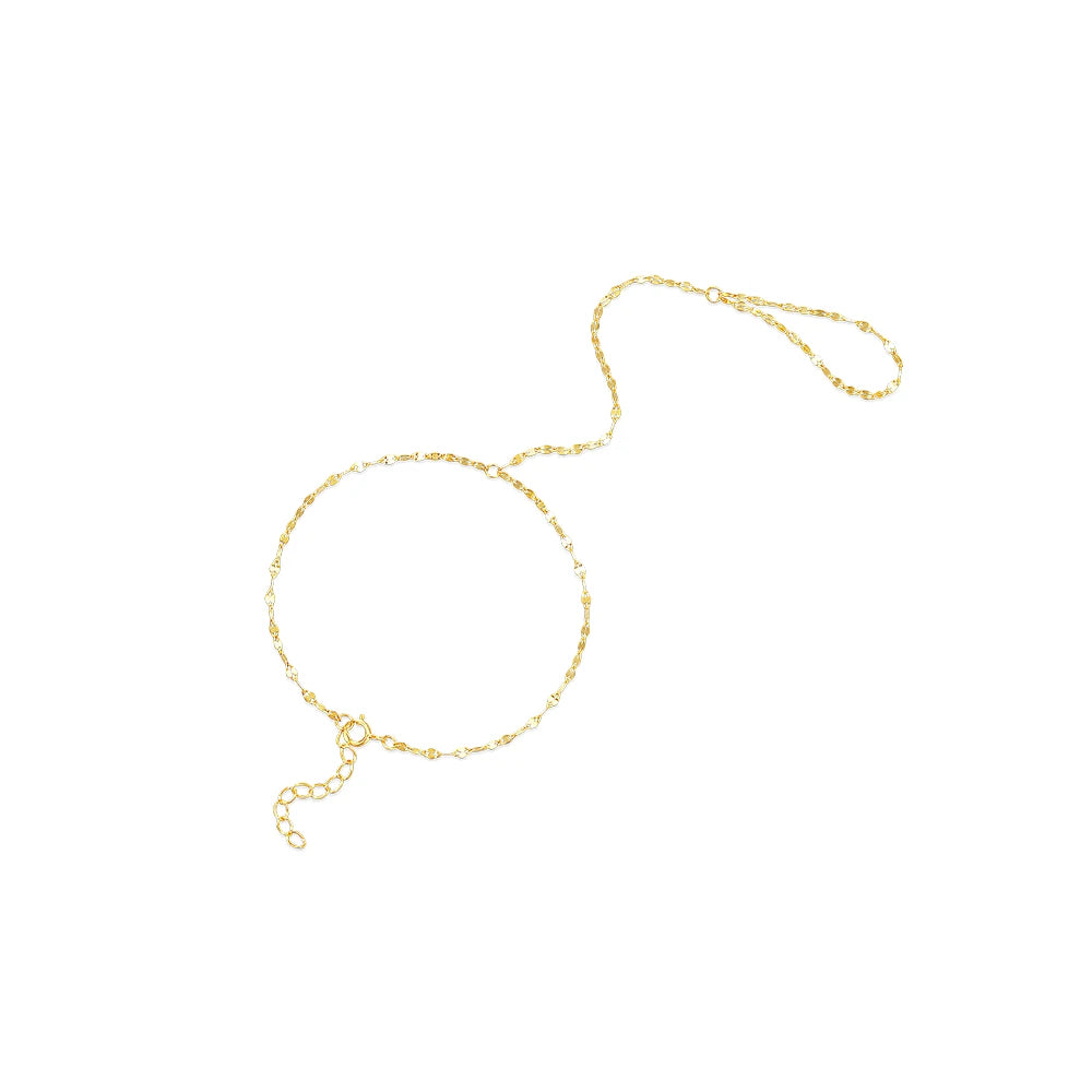 Sterling Silver Heart Petal Zircon Bracelet