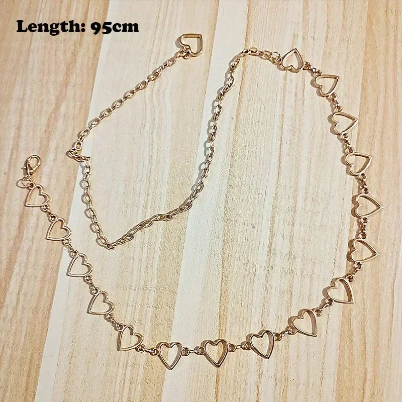 Crystal Fringe Chain Waist Belt – Statement Body Chain