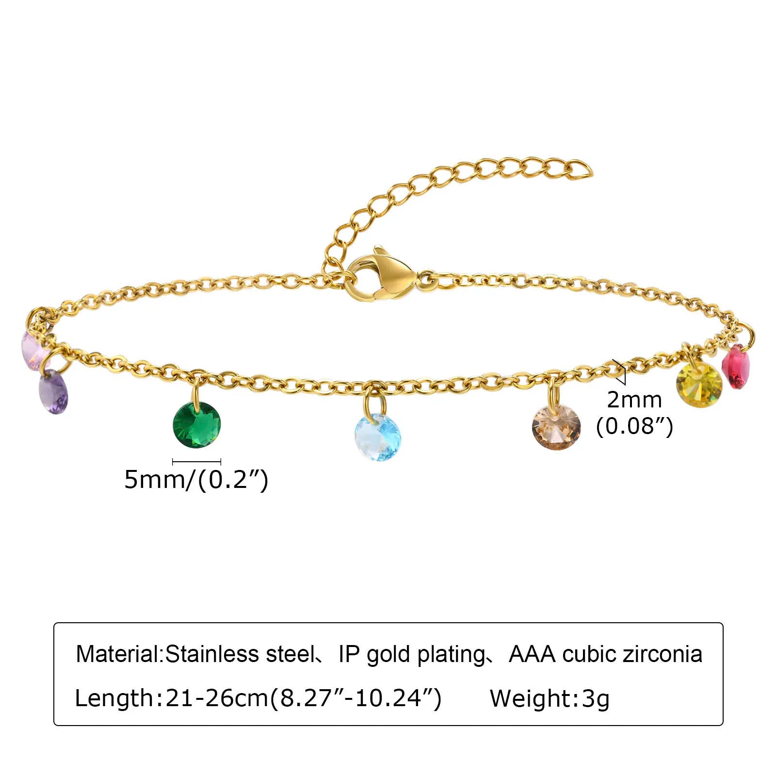 Lucky Blue Evil Eye Beaded Anklet – Waterproof Gold