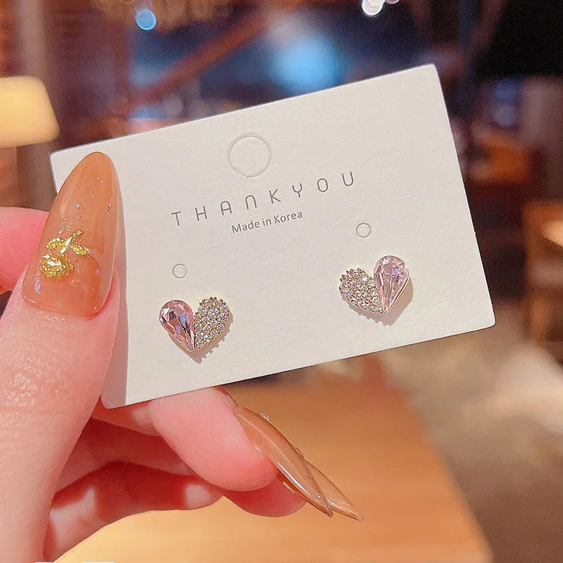 Cute Zircon Cherry Stud Earrings