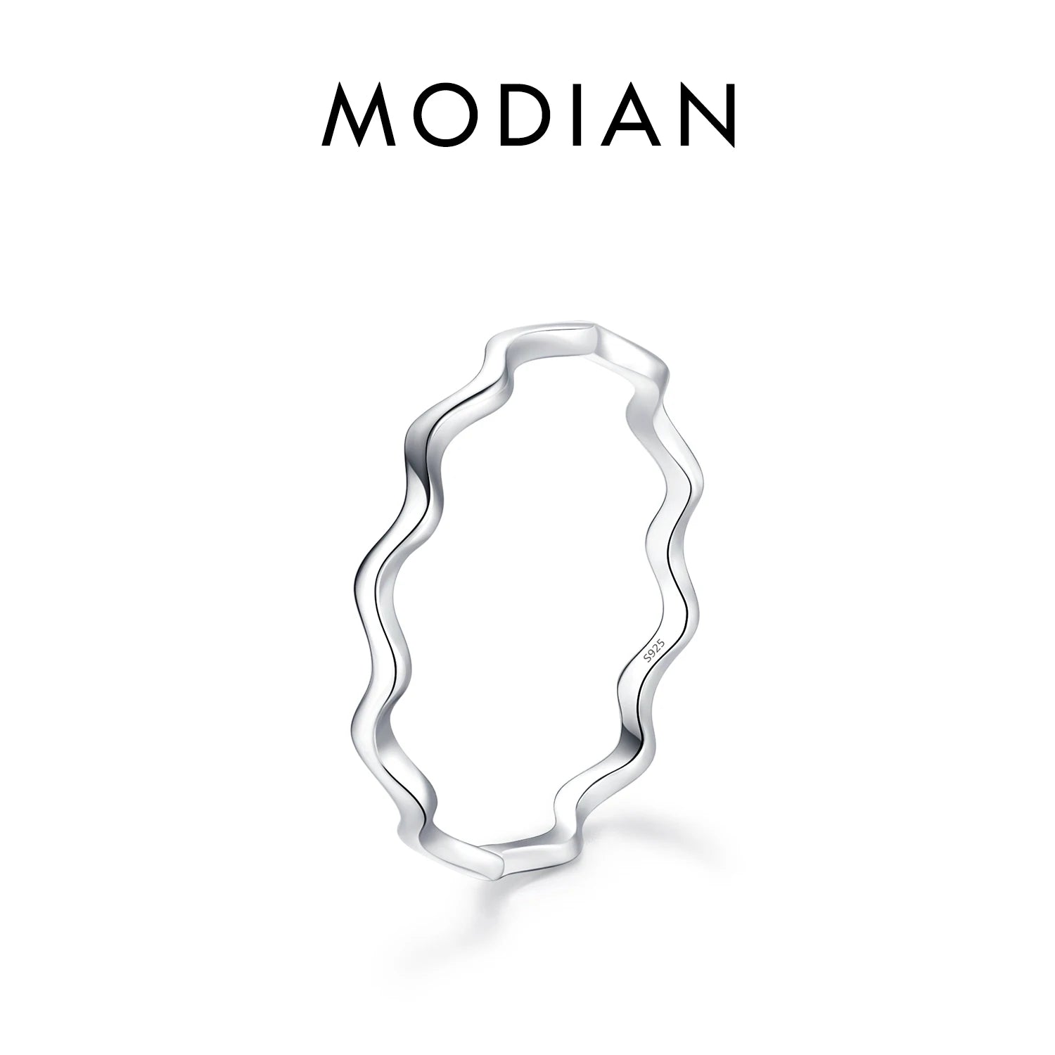 Sterling Silver Stackable Wave Ring