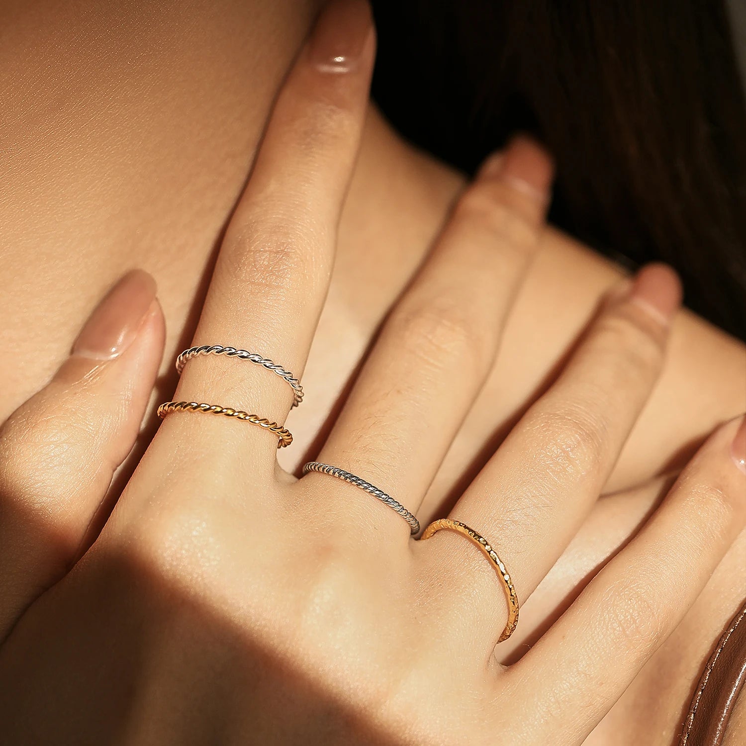 Sterling Silver Stackable Wave Ring