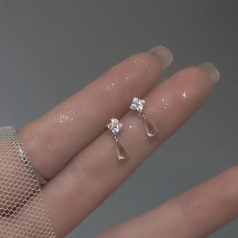 Cute Zircon Cherry Stud Earrings