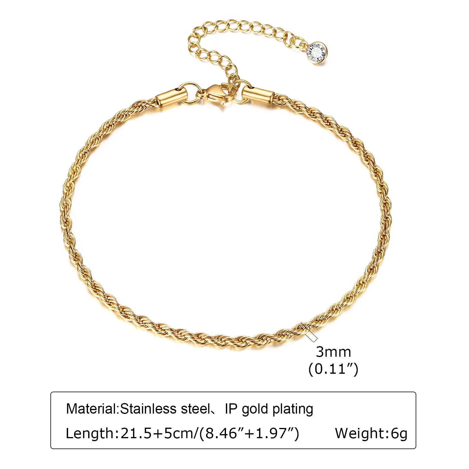 Lucky Blue Evil Eye Beaded Anklet – Waterproof Gold