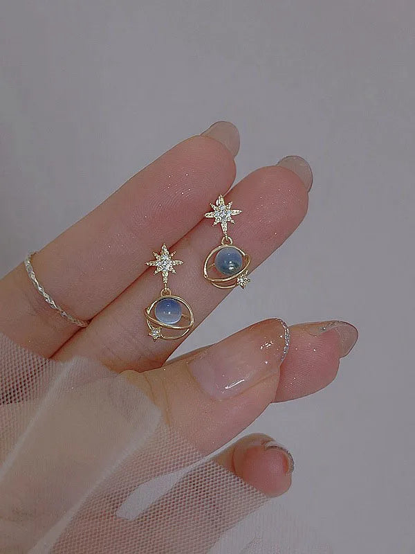 Cute Zircon Cherry Stud Earrings