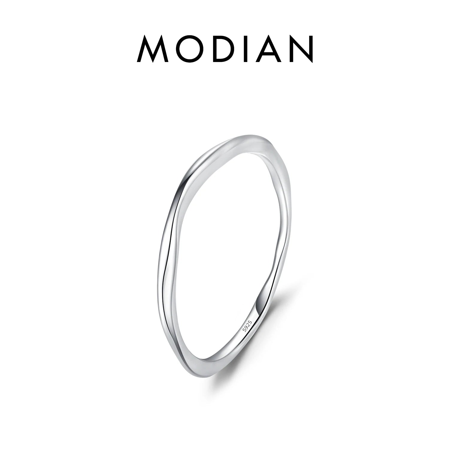 Sterling Silver Stackable Wave Ring
