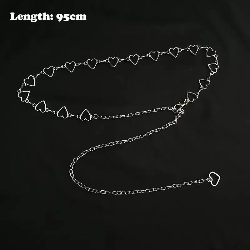 Crystal Fringe Chain Waist Belt – Statement Body Chain