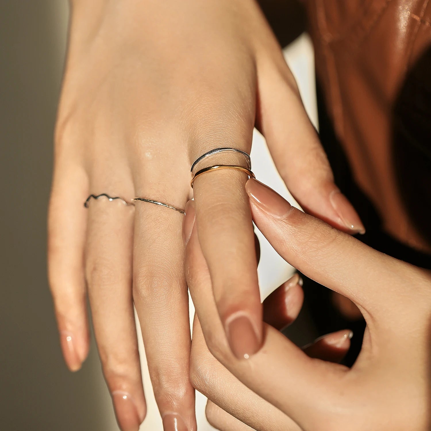 Sterling Silver Stackable Wave Ring