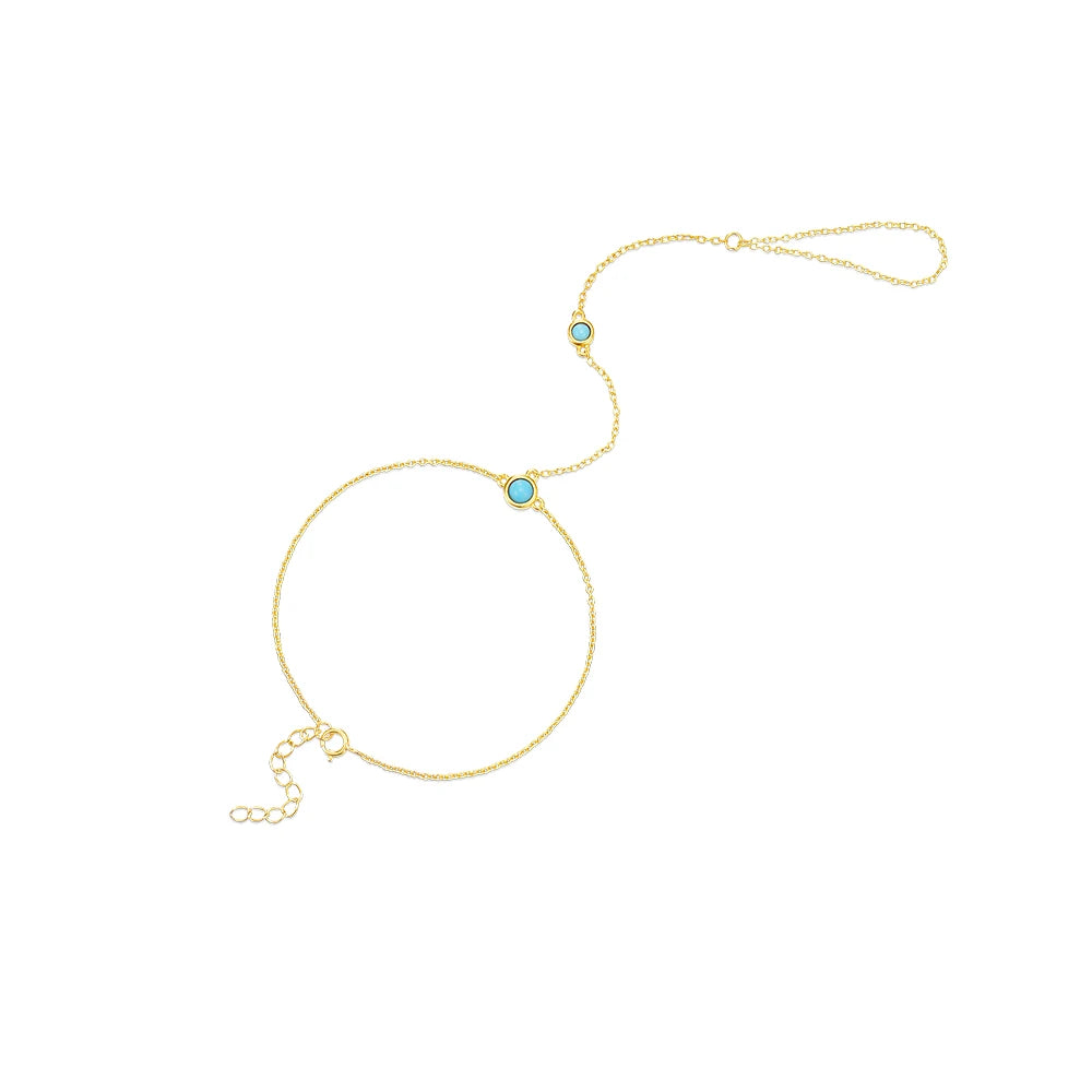 Sterling Silver Heart Petal Zircon Bracelet