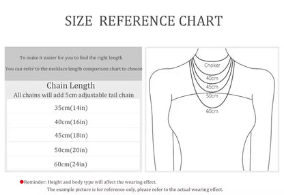 Size reference chart